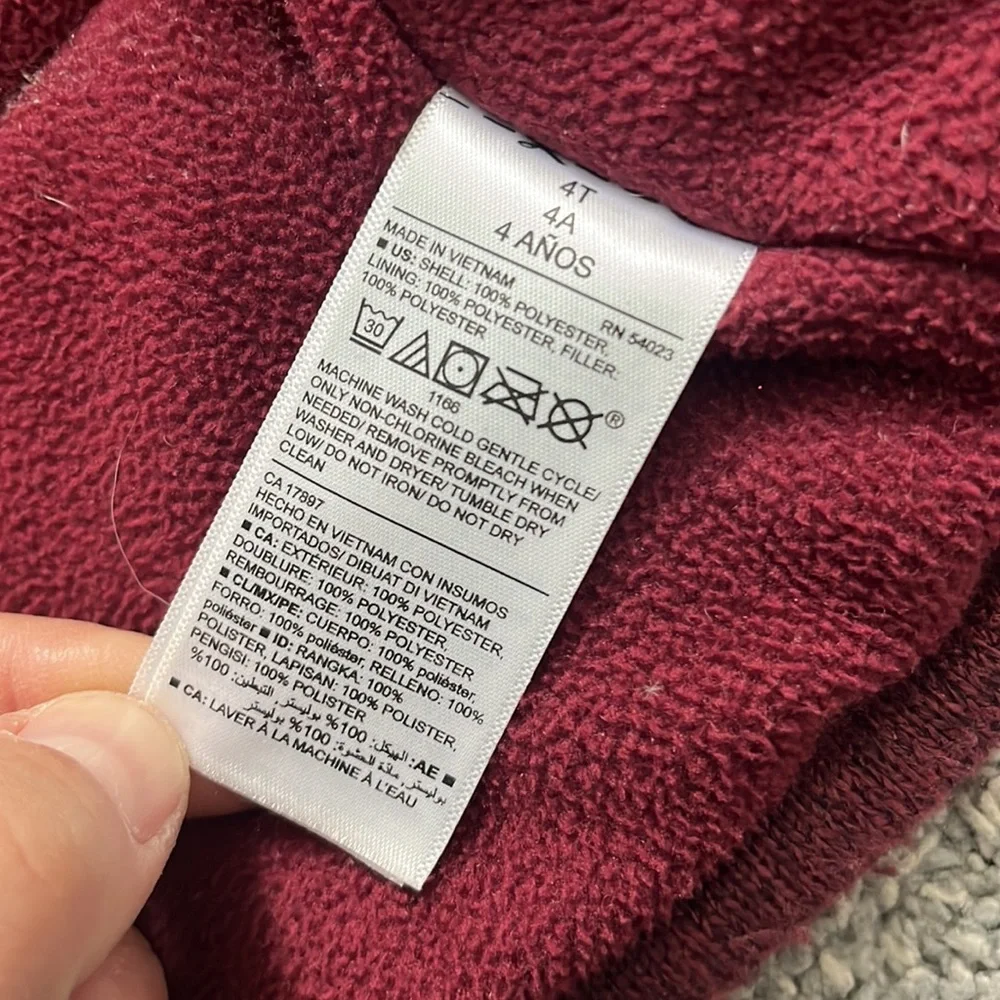 Old Navy | Maroon Button Front Winter Jacket